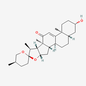 molecular formula C27H40O4 B8426607 9-Dehydrohecogenin CAS No. 3514-26-9