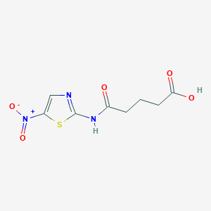 molecular formula C8H9N3O5S B8426618 5-(5-Nitrothiazol-2-ylamino)-5-oxopentanoic acid 