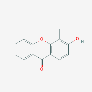 molecular formula C14H10O3 B8426660 3-hydroxy-4-methyl-9-oxo-9H-xanthene 