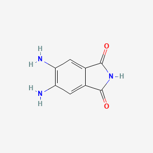molecular formula C8H7N3O2 B8426683 5,6-Diaminoisoindoline-1,3-dione 
