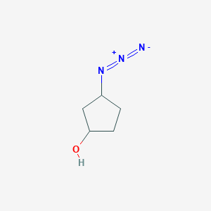 molecular formula C5H9N3O B8426688 3-Azido-cyclopentanol 