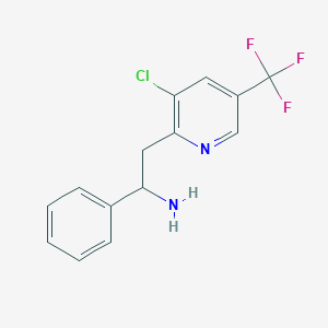 2-[3-Chloro-5-(trifluoromethyl)-2-pyridinyl]-1-phenylethanamine