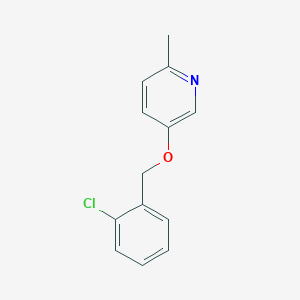 molecular formula C13H12ClNO B8426722 5-(2-Chloro-benzyloxy)-2-methyl-pyridine 
