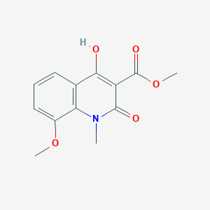 molecular formula C13H13NO5 B8426727 Methyl 4-hydroxy-8-methoxy-1-methyl-2-oxo-1,2-dihydroquinoline-3-carboxylate 