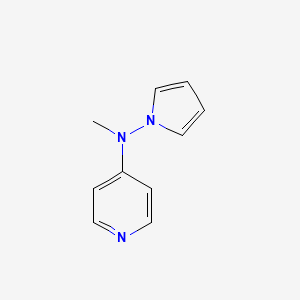 molecular formula C10H11N3 B8426805 N-Methyl-N-(1H-pyrrol-1-yl)-4-pyridinamine 