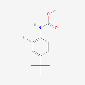 4-t-butyl-2-fluoro-N-methoxycarbonylaniline