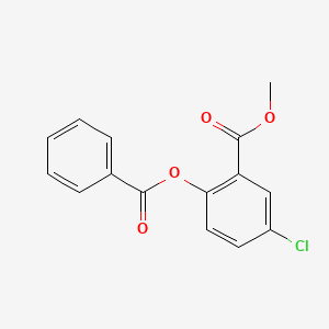 molecular formula C15H11ClO4 B8426831 Methyl 2-benzoyloxy-5-chloro-benzoate 