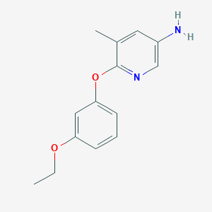 5-Amino-3-methyl-2-{[3-(ethyloxy)phenyl]oxy}-pyridine