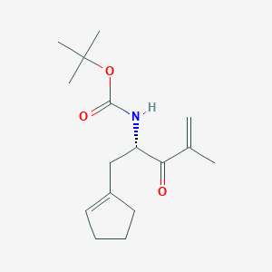 tert-Butyl (S)-(1-(cyclopent-1-en-1-yl)-4-methyl-3-oxopent-4-en-2-yl)carbamate