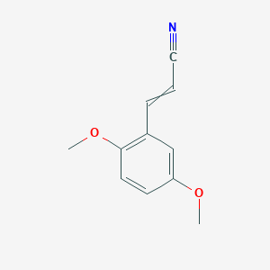 molecular formula C11H11NO2 B8426927 beta-(2,5-Dimethoxyphenyl)acrylonitrile 
