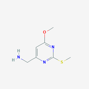 molecular formula C7H11N3OS B8426976 6-Aminomethyl-4-methoxy-2-methylthiopyrimidine 
