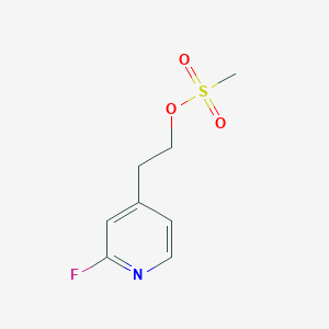 molecular formula C8H10FNO3S B8426977 2-(2-Fluoropyridin-4-yl)ethyl methylsulfonate 