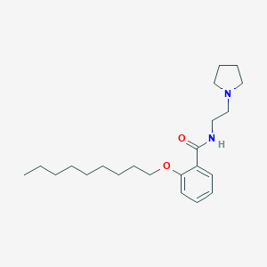 B084270 2-Nonyloxy-N-(2-(pyrrolidinyl)ethyl)benzamide CAS No. 10261-49-1