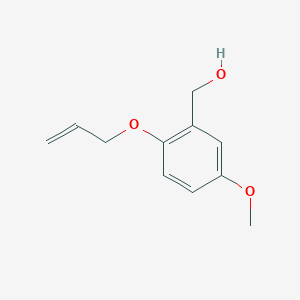 molecular formula C11H14O3 B8427016 2-Allyloxy-5-methoxybenzyl alcohol 