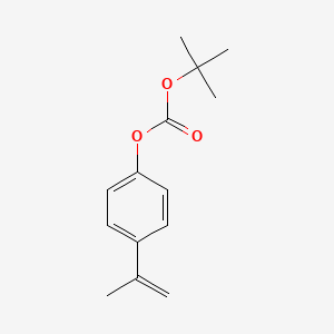 molecular formula C14H18O3 B8427040 tert-Butyl 4-(prop-1-en-2-yl)phenyl carbonate CAS No. 84775-27-9