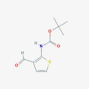 molecular formula C10H13NO3S B8427045 tert-Butyl 3-Formyl-2-thienylcarbamate 