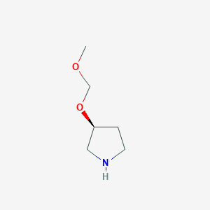 molecular formula C6H13NO2 B8427077 (3S)-3-(methoxymethoxy)pyrrolidine CAS No. 178419-61-9