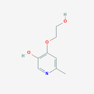 molecular formula C8H11NO3 B8427091 4-(2-Hydroxyethoxy)-6-methylpyridin-3-ol 
