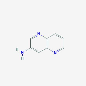 molecular formula C8H7N3 B084271 1,5-萘啉-3-胺 CAS No. 14756-77-5