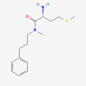 molecular formula C15H24N2OS B8427118 N-methyl-N-(3-phenylpropyl)-D-methioninamide 