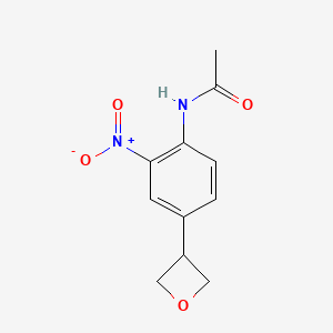 N-(2-nitro-4-(oxetan-3-yl)phenyl)acetamide