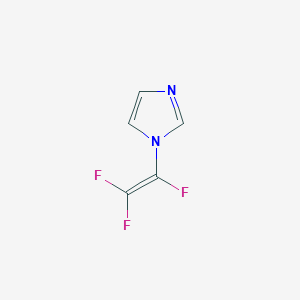molecular formula C5H3F3N2 B8427180 1H-Imidazole, 1-(1,2,2-trifluoroethenyl)- 