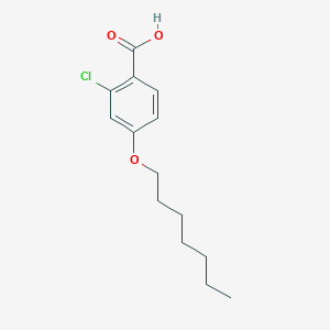 molecular formula C14H19ClO3 B8427199 4-Heptyloxy-2-chlorobenzoic acid 