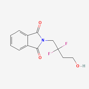 molecular formula C12H11F2NO3 B8427247 N-(2,2-difluoro-4-hydroxybutyl)phthalimide 