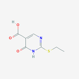 2-Ethylmercapto-4-oxo-3,4-dihydropyrimidine-5-carboxylic acid