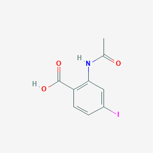 molecular formula C9H8INO3 B8427281 2-Acetamido-4-iodobenzoic acid 