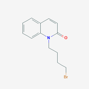 molecular formula C13H14BrNO B8427293 1-(4-bromobutyl)-2(1H)-quinolinone 