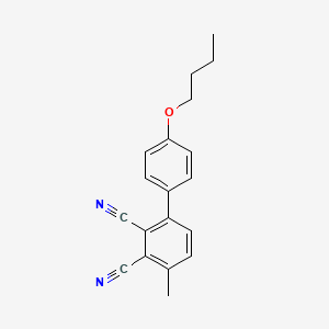 molecular formula C19H18N2O B8427310 4'-Butoxy-4-methyl[1,1'-biphenyl]-2,3-dicarbonitrile CAS No. 88173-28-8