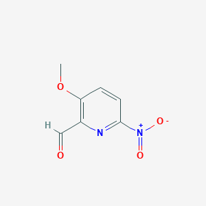 molecular formula C7H6N2O4 B8427316 3-Methoxy-6-nitro-pyridine-2-carbaldehyde 
