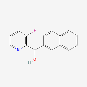 molecular formula C16H12FNO B8427320 (3-Fluoropyridin-2-yl)-(naphthalen-2-yl)-methanol 