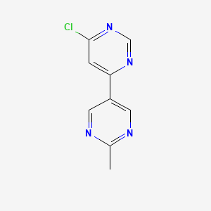 molecular formula C9H7ClN4 B8427360 6-Chloro-2'-methyl-4,5'-bipyrimidine 