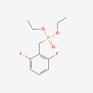 molecular formula C11H15F2O3P B8427368 Diethyl 2,6-difluorobenzylphosphonate 