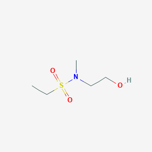 molecular formula C5H13NO3S B8427416 N-(2-hydroxyethyl)-N-methyl-ethanesulfonamide 