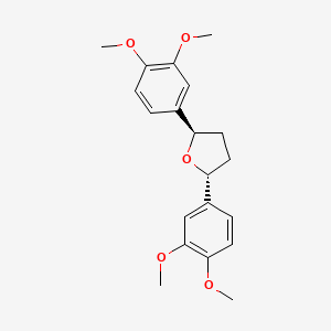 molecular formula C20H24O5 B8427443 2,5-Bis-(3,4-dimethoxy-phenyl)-tetrahydro-furan 