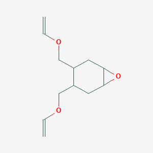 molecular formula C12H18O3 B8427468 4,5-Di(vinyloxymethyl)cyclohexene oxide 