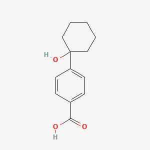 molecular formula C13H16O3 B8427497 4-(1-Hydroxycyclohexyl)benzoic acid 