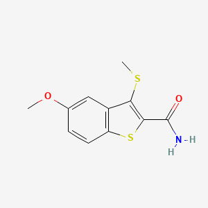 5-Methoxy-3-(methylthio)benzo[b]thiophene-2-carboxamide