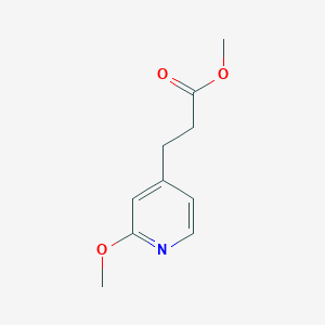 molecular formula C10H13NO3 B8427513 3-(2-Methoxy-pyridin-4-yl)-propionic acid methyl ester CAS No. 102336-08-3