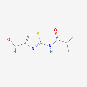 molecular formula C8H10N2O2S B8427518 N-(4-formyl-thiazol-2-yl)-isobutyramide 
