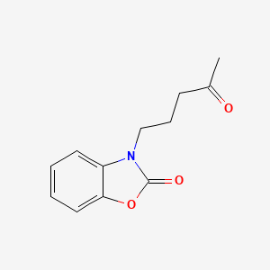 molecular formula C12H13NO3 B8427547 3-(4-oxopentyl)-3H-benzoxazol-2-one 