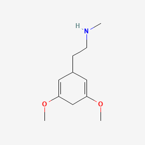 molecular formula C11H19NO2 B8427598 3,5-Dimethoxy-N-methyl-2,5-cyclohexadiene-1-ethanamine CAS No. 78415-77-7