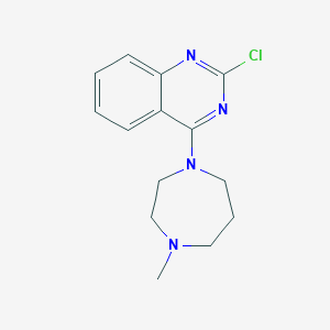 molecular formula C14H17ClN4 B8427647 2-Chloro-4-(4-methyl-[1,4]-diazepan-1-yl)quinazoline 