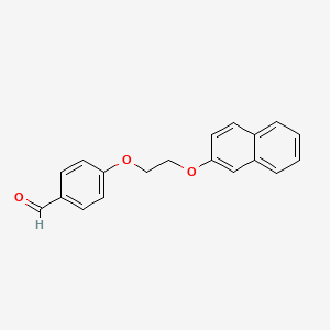 molecular formula C19H16O3 B8427650 4-[2-(2-Naphthoxy)ethoxy]benzaldehyde 