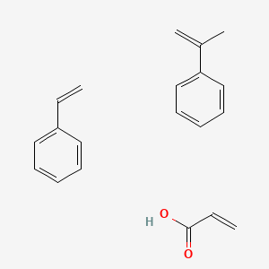 molecular formula C20H22O2 B8427674 Styrene alpha-methyl styrene acrylic acid CAS No. 52831-04-6