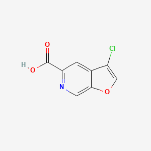 molecular formula C8H4ClNO3 B8427688 3-Chlorofuro[2,3-c]pyridine-5-carboxylic acid 