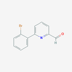 molecular formula C12H8BrNO B8427713 6-(2-BROMOPHENYL)PYRIDINE-2-CARBALDEHYDE 